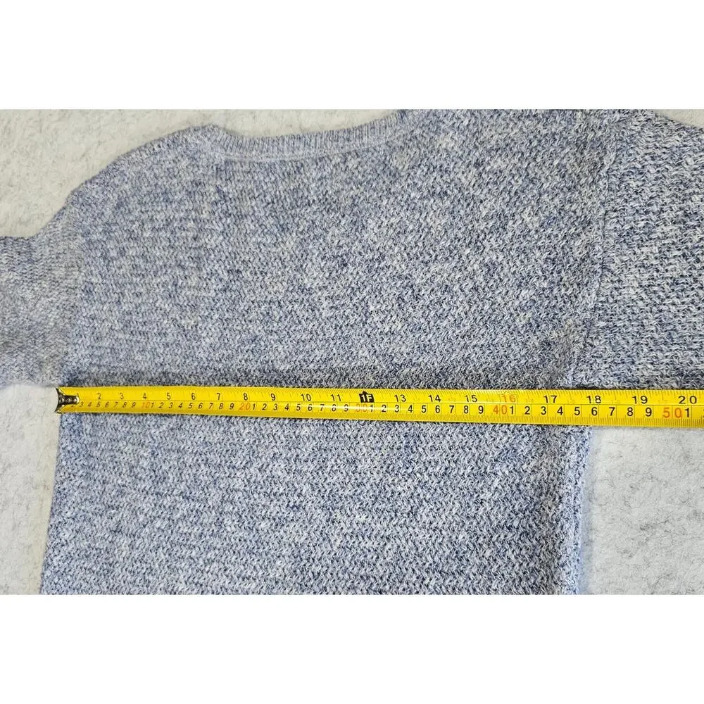 Fat Face Knit Sweater, Harpenden, Cotton Blend, Blue, Womens Sz 4 New